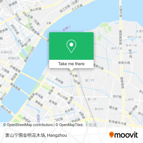 萧山宁围金明花木场 map