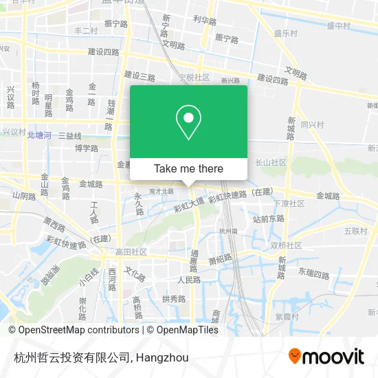 杭州哲云投资有限公司 map