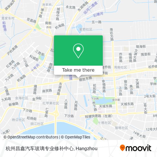 杭州昌鑫汽车玻璃专业修补中心 map