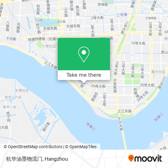 杭华油墨物流门 map