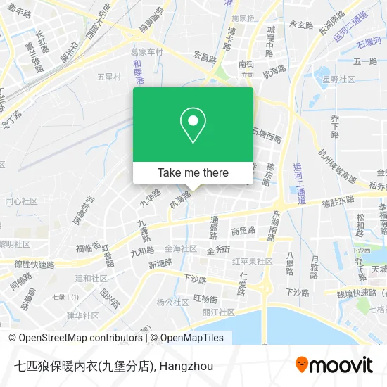 七匹狼保暖内衣(九堡分店) map