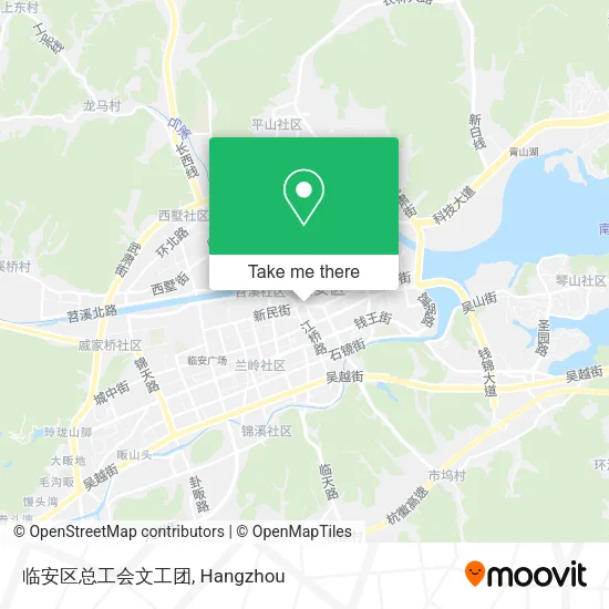 临安区总工会文工团 map