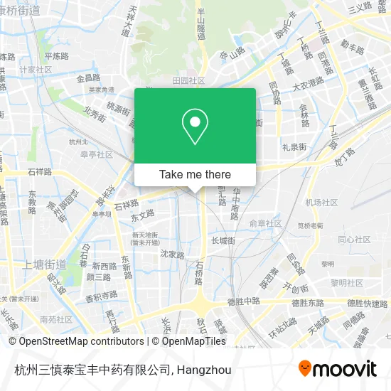 杭州三慎泰宝丰中药有限公司 map