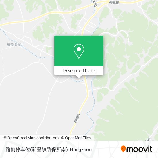路侧停车位(新登镇防保所南) map