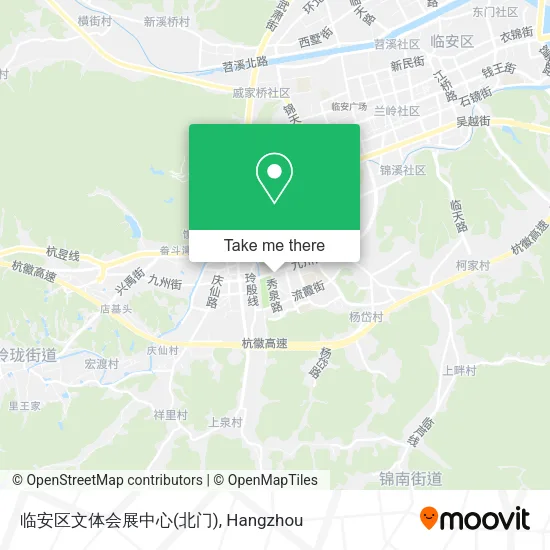 临安区文体会展中心(北门) map