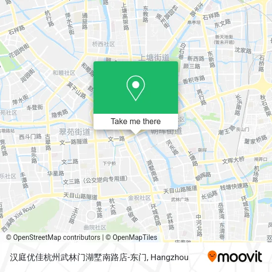 汉庭优佳杭州武林门湖墅南路店-东门 map