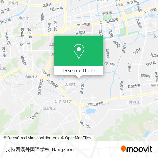 英特西溪外国语学校 map