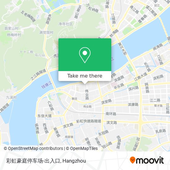 彩虹豪庭停车场-出入口 map