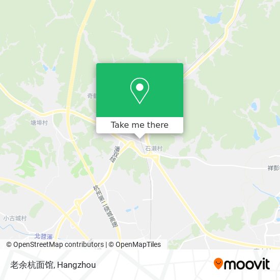 老余杭面馆 map