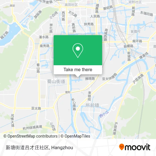 新塘街道吕才庄社区 map
