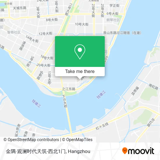 金隅·观澜时代天筑-西北1门 map