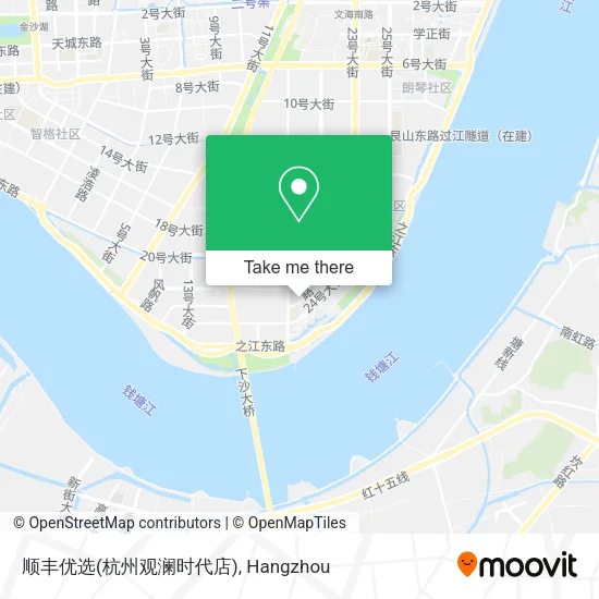 顺丰优选(杭州观澜时代店) map