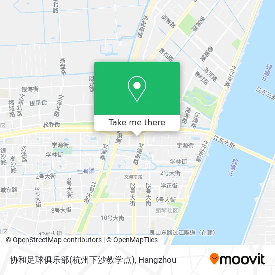 协和足球俱乐部(杭州下沙教学点) map