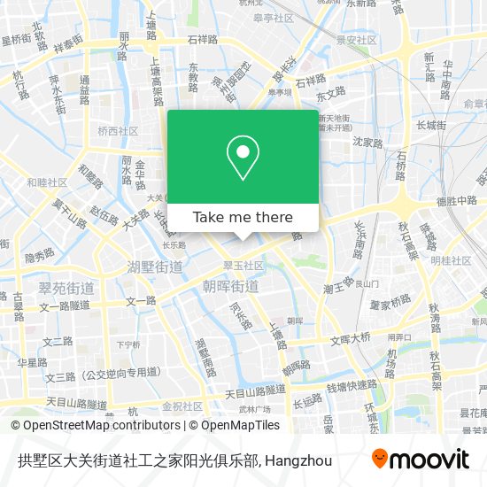 拱墅区大关街道社工之家阳光俱乐部 map