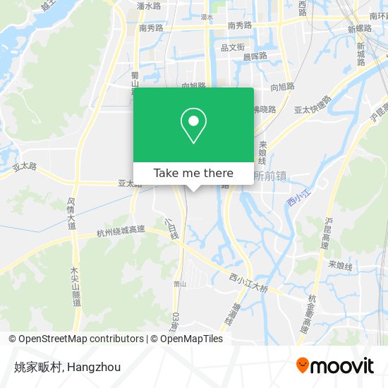 姚家畈村 map