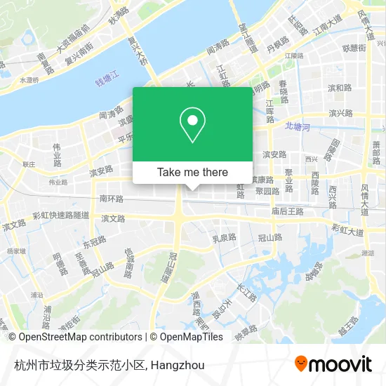 杭州市垃圾分类示范小区 map