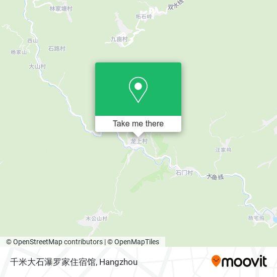 千米大石瀑罗家住宿馆 map