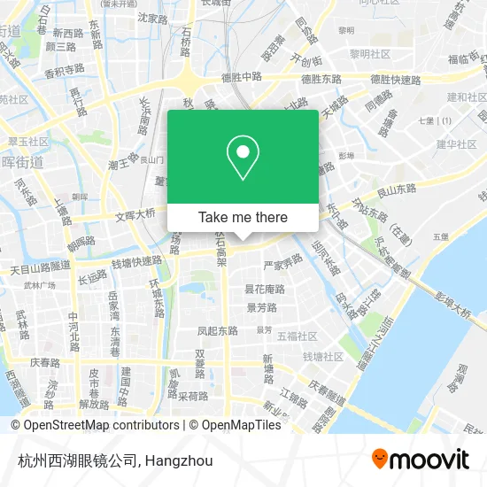 杭州西湖眼镜公司 map