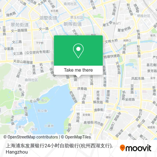 上海浦东发展银行24小时自助银行(杭州西湖支行) map