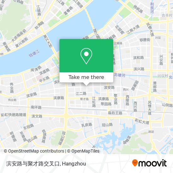 滨安路与聚才路交叉口 map