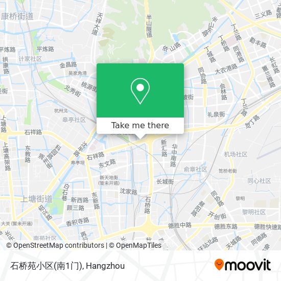 石桥苑小区(南1门) map