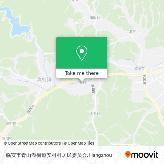 临安市青山湖街道安村村居民委员会 map