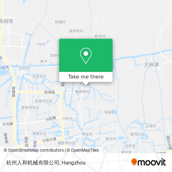杭州人和机械有限公司 map