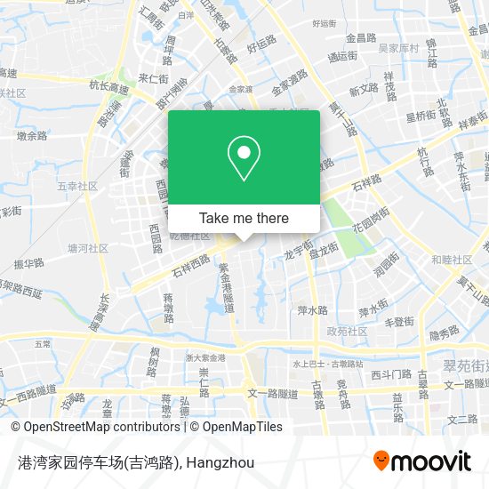港湾家园停车场(吉鸿路) map