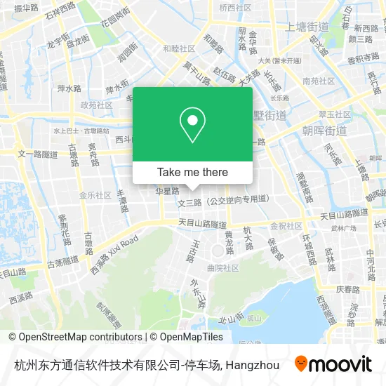 杭州东方通信软件技术有限公司-停车场 map