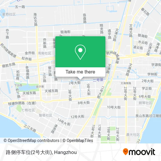 路侧停车位(2号大街) map
