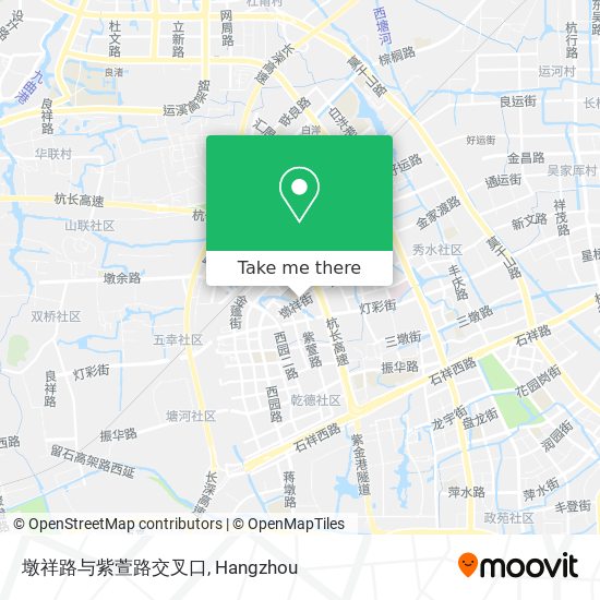 墩祥路与紫萱路交叉口 map