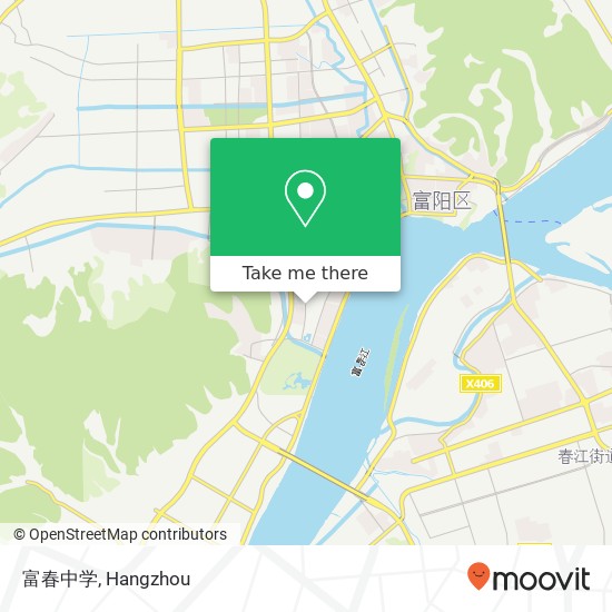 富春中学 map