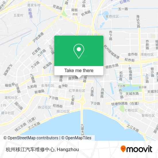杭州移江汽车维修中心 map