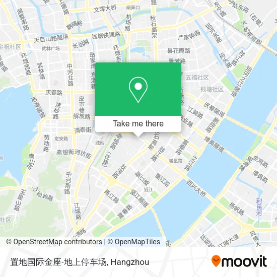 置地国际金座-地上停车场 map