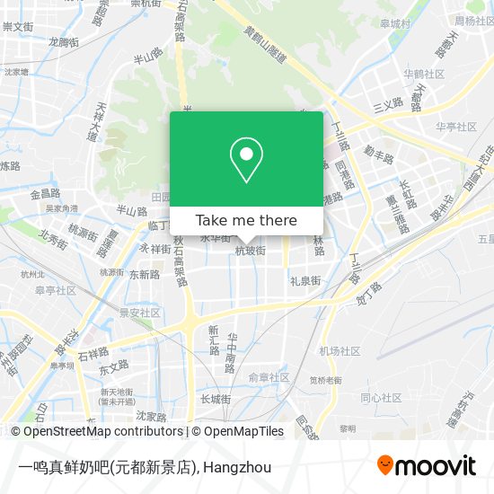 一鸣真鲜奶吧(元都新景店) map