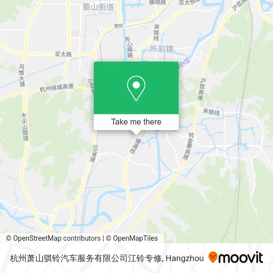 杭州萧山骐铃汽车服务有限公司江铃专修 map