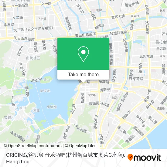 ORIGIN战斧扒房·音乐酒吧(杭州解百城市奥莱C座店) map