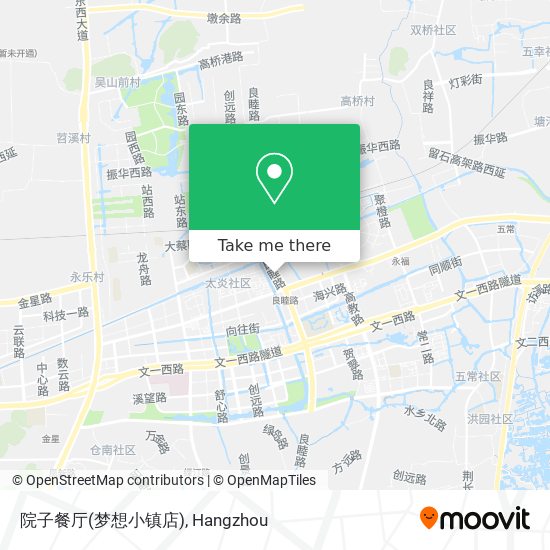 院子餐厅(梦想小镇店) map