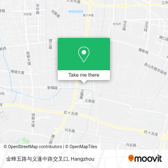 金蜂五路与义蓬中路交叉口 map