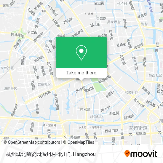 杭州城北商贸园温州村-北1门 map