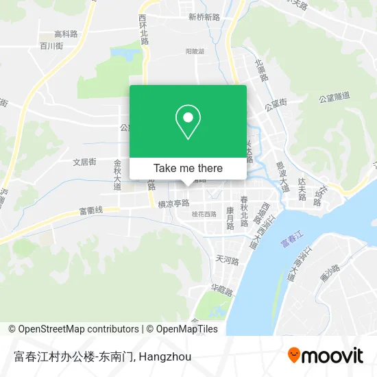 富春江村办公楼-东南门 map