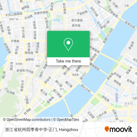 浙江省杭州四季青中学-正门 map