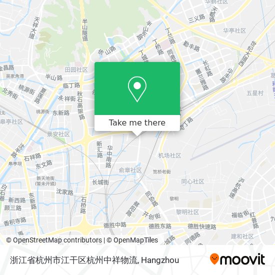浙江省杭州市江干区杭州中祥物流 map