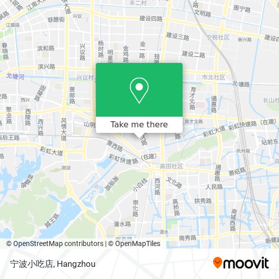 宁波小吃店 map
