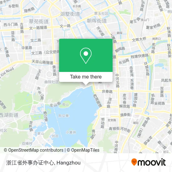 浙江省外事办证中心 map