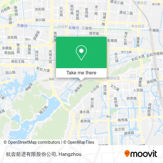杭齿前进有限股份公司 map