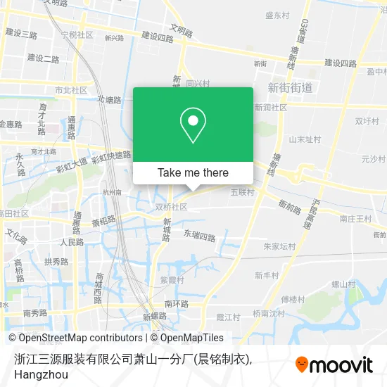 浙江三源服装有限公司萧山一分厂(晨铭制衣) map