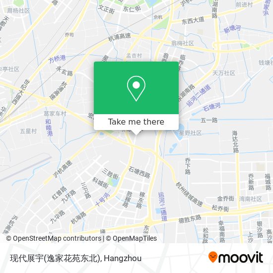 现代展宇(逸家花苑东北) map