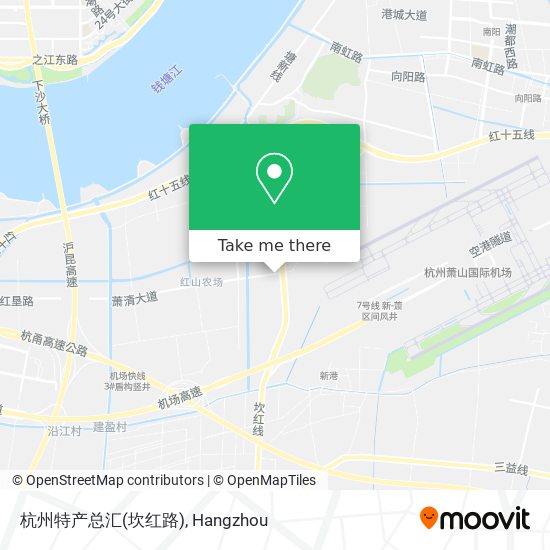 杭州特产总汇(坎红路) map