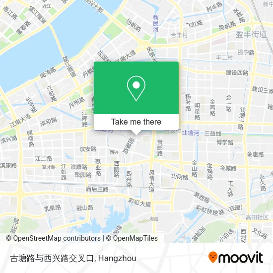 古塘路与西兴路交叉口 map